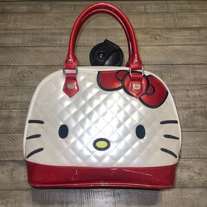 2012 Loungefly Sanrio Hello Kitty Large Domed Bag Red/White